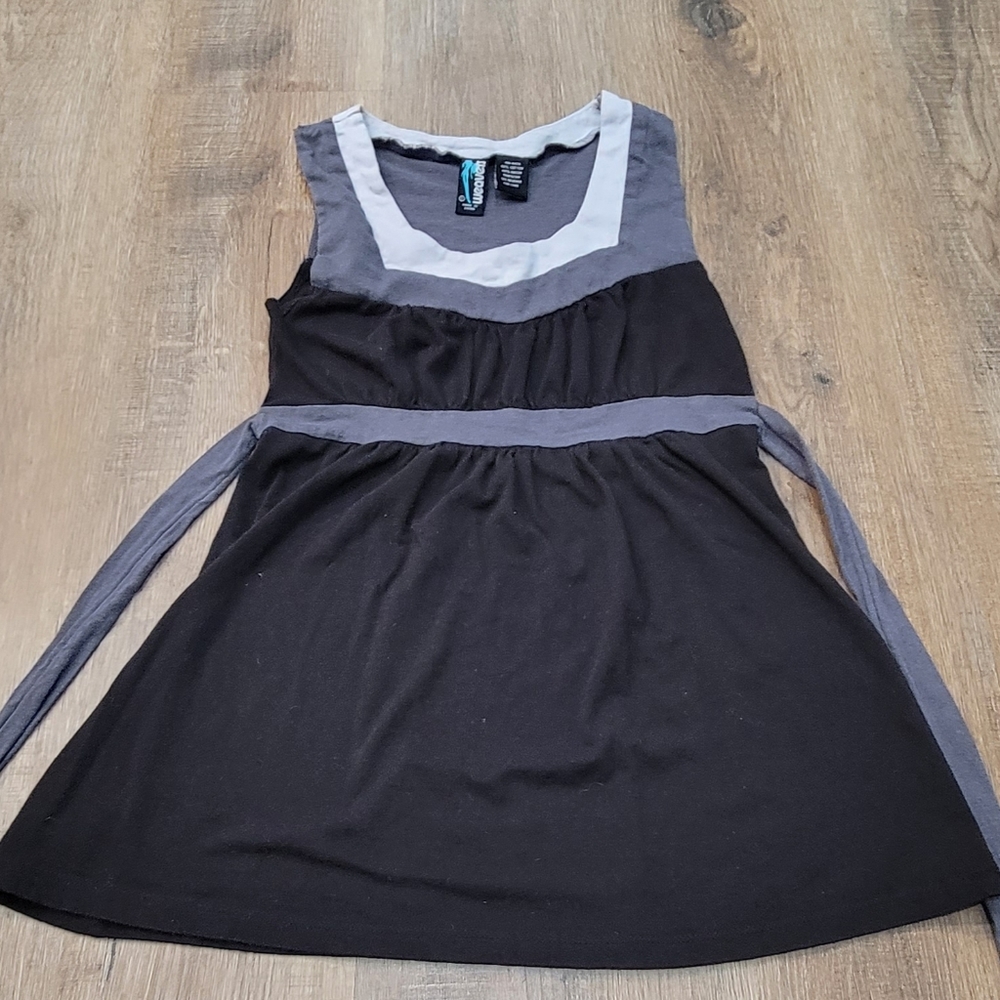 WEAVERS Vintage Y2K Peplum Tie Back Tank, Size Small